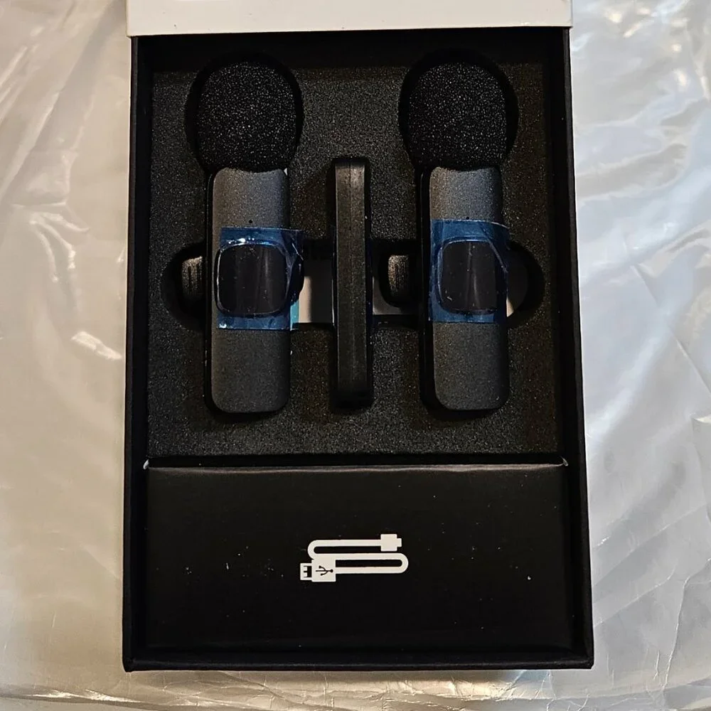 Wireless Lavalier Microphone - Black
